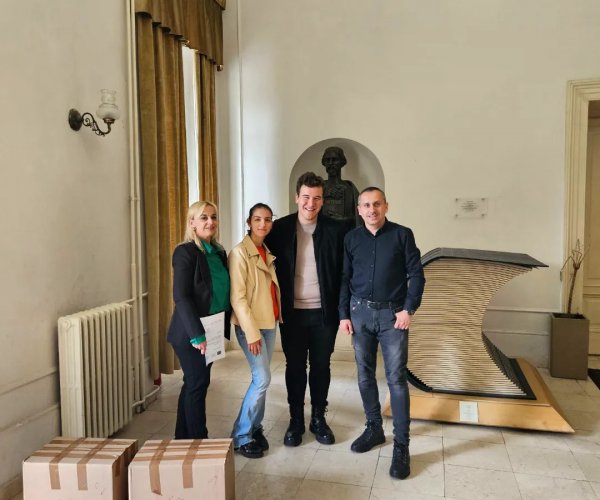 NLM PRESENTED A GIFT OF BOOKS TO THE SECONDARY VOCATIONAL SCHOOL CETINJE